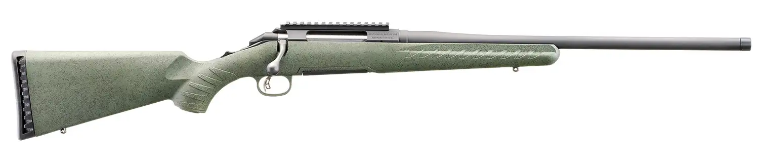 GLENFIELD MODEL A 270 WIN RIFLE 20″ T.B. MOSS GREEN SPLATTER 4RD