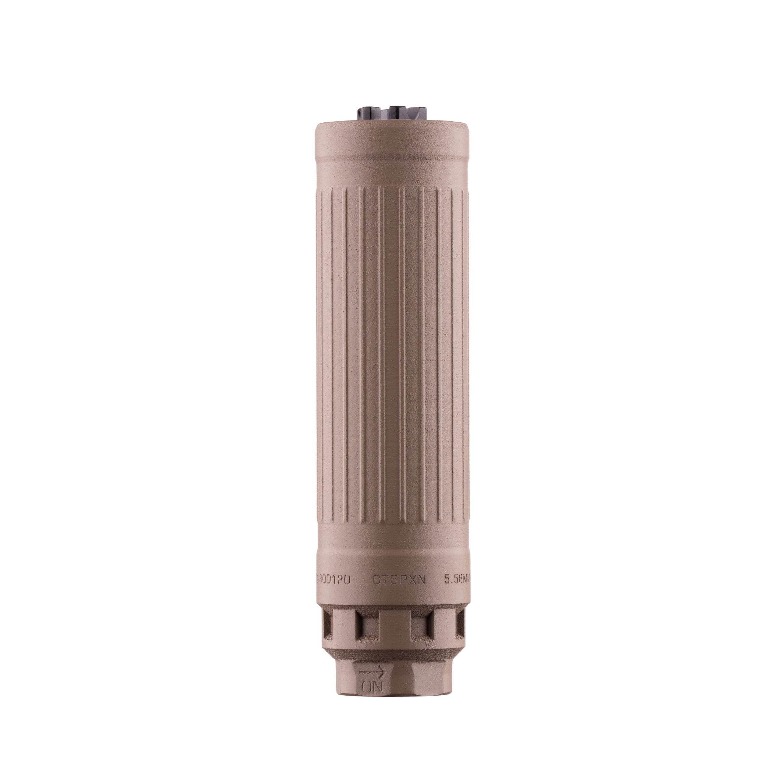 DEAD AIR DEFENSE CT5P PATROL 5.56 TRISEKLION GMS LBP SUPP. FDE W/ FIXED XENO GOV ADPT, 1/2X28 XENO