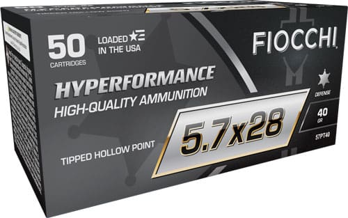 FIOCCHI 5.7X28 40GR JHP – 50RD 10BX/CS