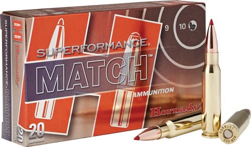HORNADY SPF MATCH 308 WIN – 168GR ELD MATCH 20RD 10BX/CS