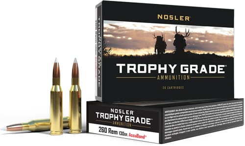 NOSLER TROPHY GRADE 260 REM – 130GR ACCUBOND 20RD 10BX/CS