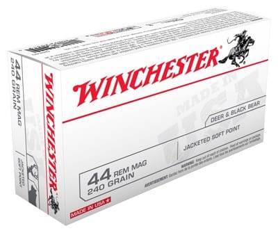 WINCHESTER USA 44 REM MAG – 240GR JSP 50RD 10BX/CS