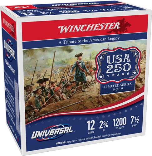 WINCHESTER LIGHT TARGET 12GA – 2.75″ 1-1/8 #7.5 200RD CASE