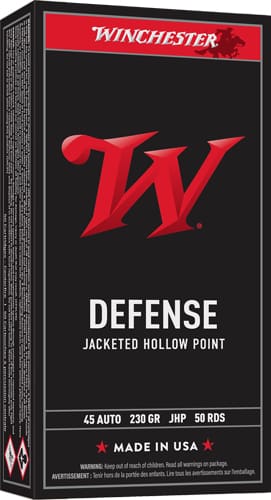 WINCHESTER USA 45 ACP 230GR – JHP 50RD 10BX/CS