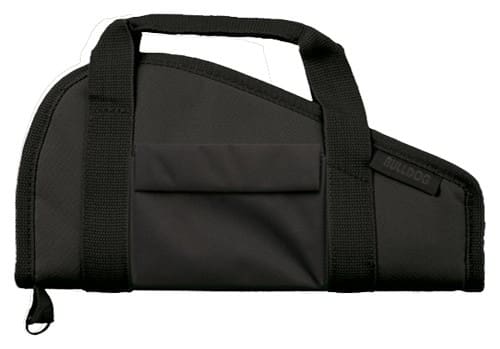 BULLDOG PISTOL CASE 15″ BLACK – ACCESSORY POCKET & CARRY STRAP