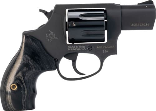 TAURUS 856 38SPL 2″ FS 6-SH – MATTE BLACK WOOD