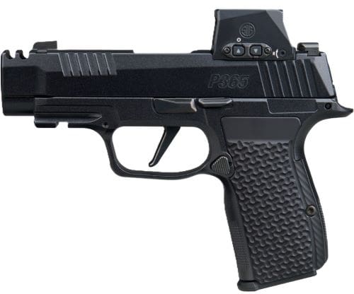 SIG P365 AXG LUXE 380ACP 3.1″ – 2-PORT W/ROMEO-X (3)12RD BLACK