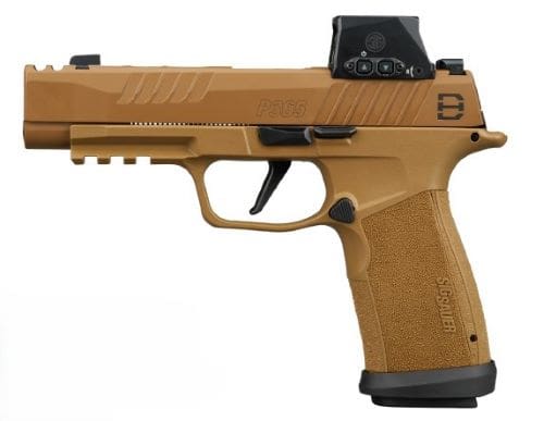 SIG P365 DH3 9MM 3.7″ W/ROMEOX – (2)21RD/(1)17RD POLYMER/COYOTE