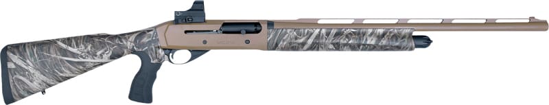 GIRSAN MC312 12GA. 24″ GOBBLER – RED DOT 3.5″ CAMO PISTOL GRIP
