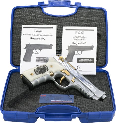 GIRSAN REGARD LIBERADORE II – 9MM GOLD/CHROME ENGR.18-SHOT