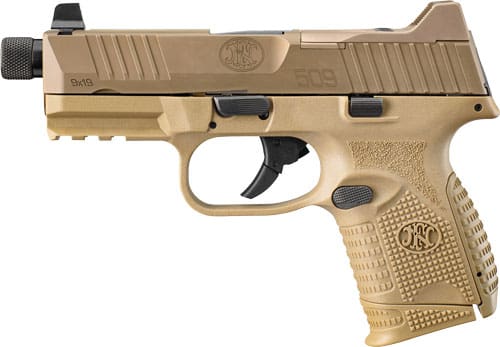 FN 509 COMPACT TACTICAL 9MM – 1-24RD 1-12RD NS FDE/FDE