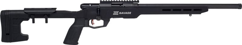 SAVAGE B22 PRECISION 22LR 18″ – HB MDT CHASSIS W/RAIL BLACK