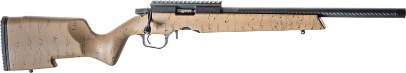CHRISTENSEN RANGER 22LR 18″ – CF BBL/STOCK TAN W/BLACK WEB
