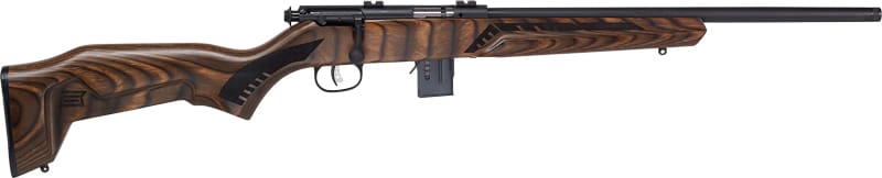 SAVAGE 93 MINIMALIST 22WMR – 18″ MATTE/BROWN LAMINATE