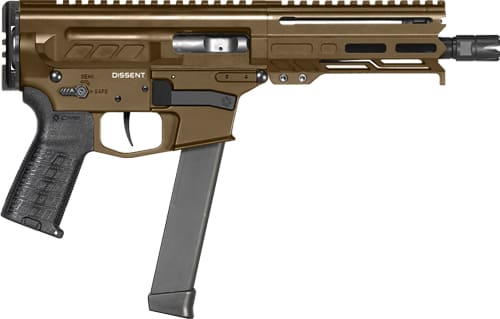 CMMG PISTOL DISSENT MKGS 9MM – 6.5″ 30RD MIDNIGHT BRONZE