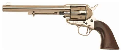 CIMARRON CAVALRY SCOUT 45LC – FS 7.5″ POLISHED NICKEL/WALNUT