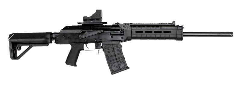JTS M12AKT1 12GA 3″ SHOT GUN – WITH RED DOT (2) 5RD MAGS BLK