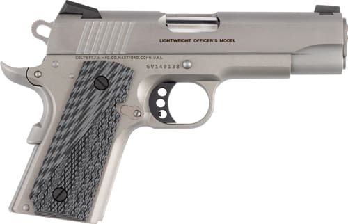 COLT LIGHTWEIGHT OFFICER 45ACP – 4.25″ 8-SH SS TWO TONE