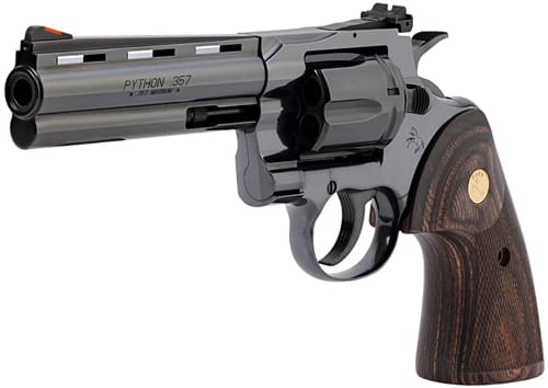 COLT PYTHON 357MAG 5″ 6RD – BLUED WALNUT GOLD MEDALLION
