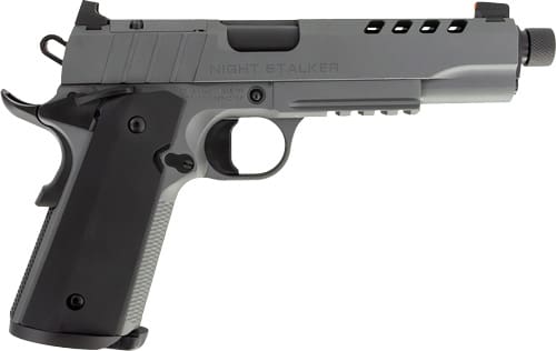 TISAS 1911 NIGHT STALKER 45ACP – 5″ THREADED BBL 8RD BLACK/GRY