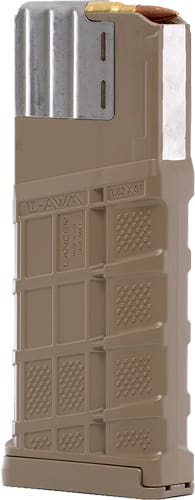 LANCER MAGAZINE L7AWM SR-25 – 7.62X51 25RD OPAQUE FDE GEN 2