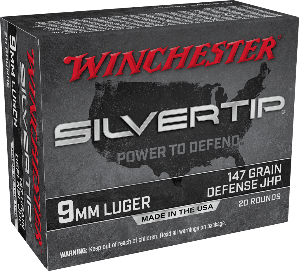 WINCHESTER SILVERTIP 9MM 147GR HP 20RDS 200RD CASE