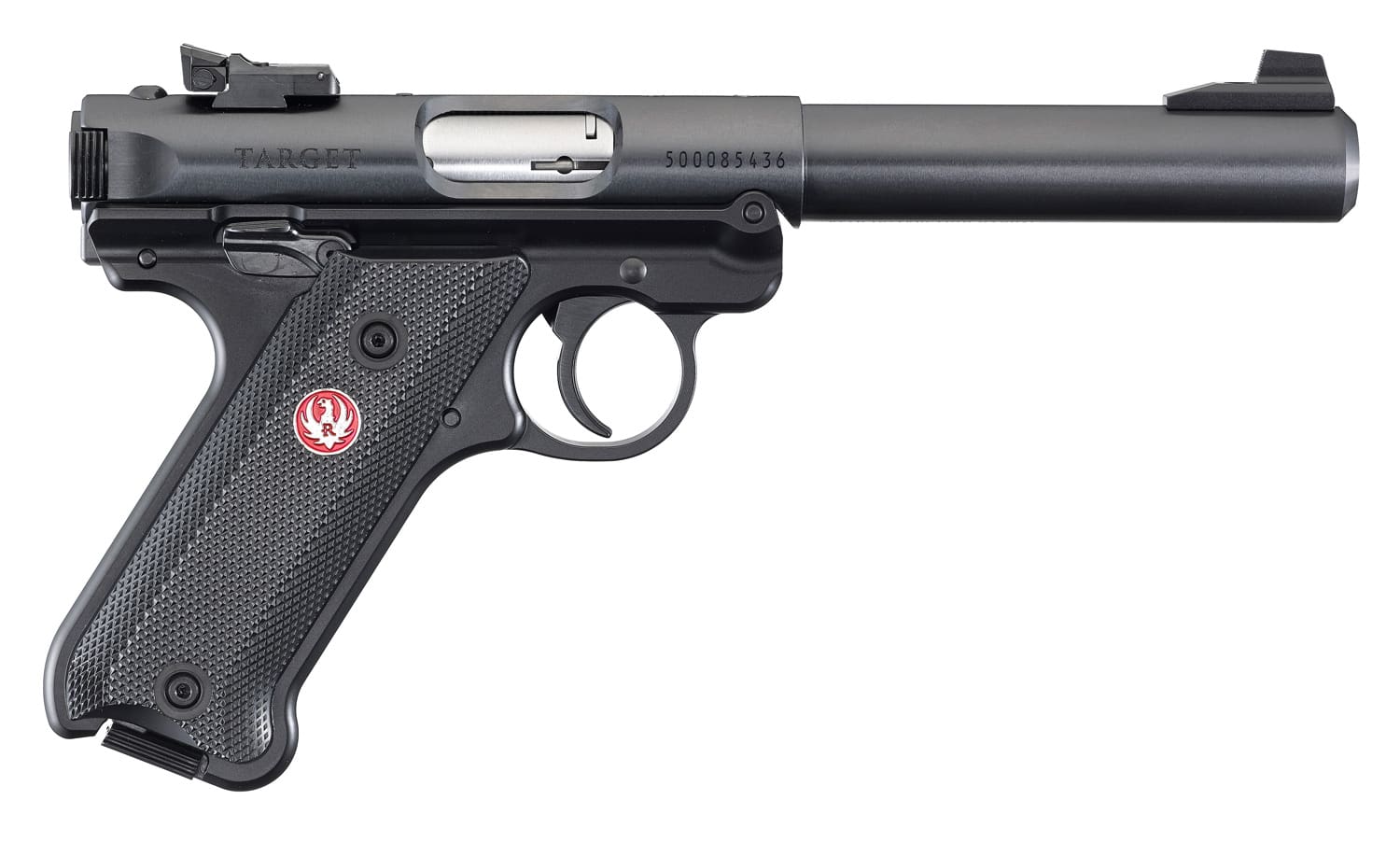 RUGER MARK IV TARGET 22LR 5.5″ BULL BBL, BLK 2-10RD CA COMPLIANT
