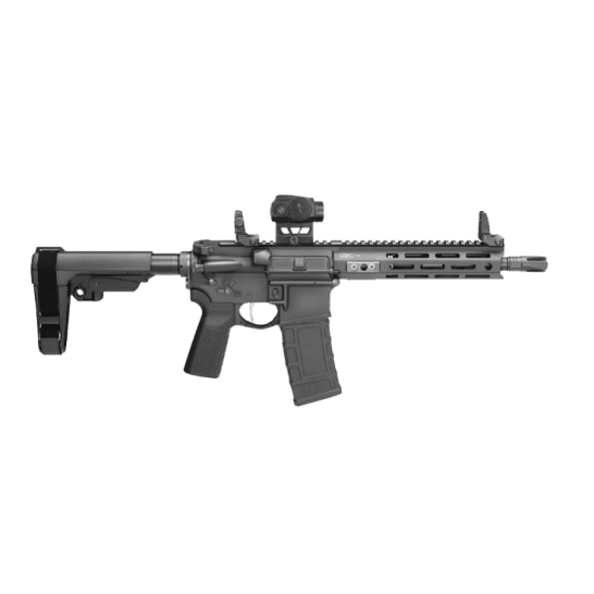 SPRINGFIELD ARMORY SAINT VICTOR GEAR PAC 300BLK 11.5″ PISTOL, SBA3, BLACK, FLIP UPS, 4-30RD