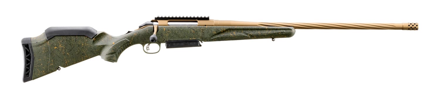 RUGER AMERICAN G2 PRED RFL 300WM 22″ T.B. SPIRAL BBL, GRN SPLTR,BRNT BRNZ 3RD