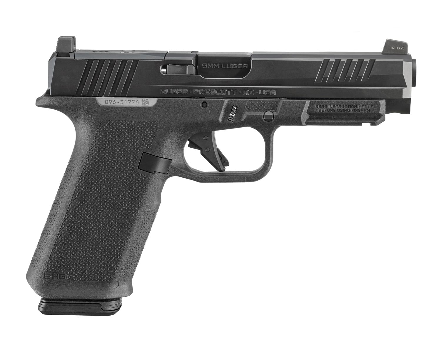 RUGER RXM 9MM PISTOL 4.5″ BBL BLACK MAGPUL EHG, O.R. 2-17RD MAGS