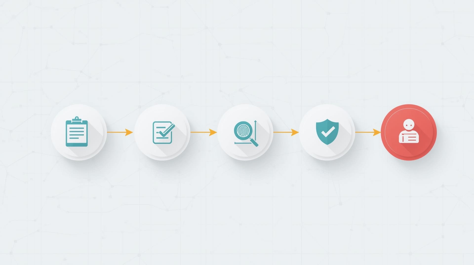 Step-by-step process infographic for applying for a concealed carry permit