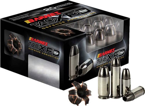 BARNES TAC-XPD 9MM LUGER +P – 115GR TAC XP 20RD 10BX/CS