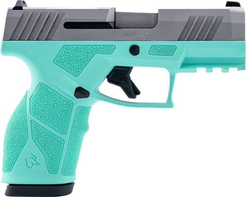 TAURUS GX2 9MM 13-SHOT ADJ. – CYAN FRAME STAINLESS SLIDE