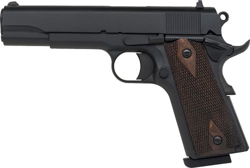 TISAS 1911 STAKEOUT 45ACP – 5″ BBL WALNUT GRIP 2-8RD BLACK