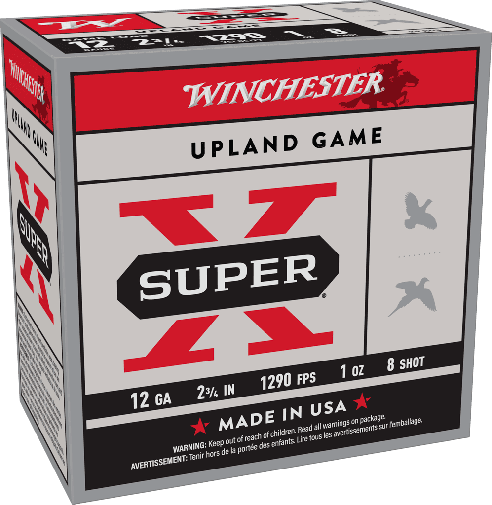 WINCHESTER SUPER X UPLAND12GA 2-3/4″ 1OZ #8 25RDS