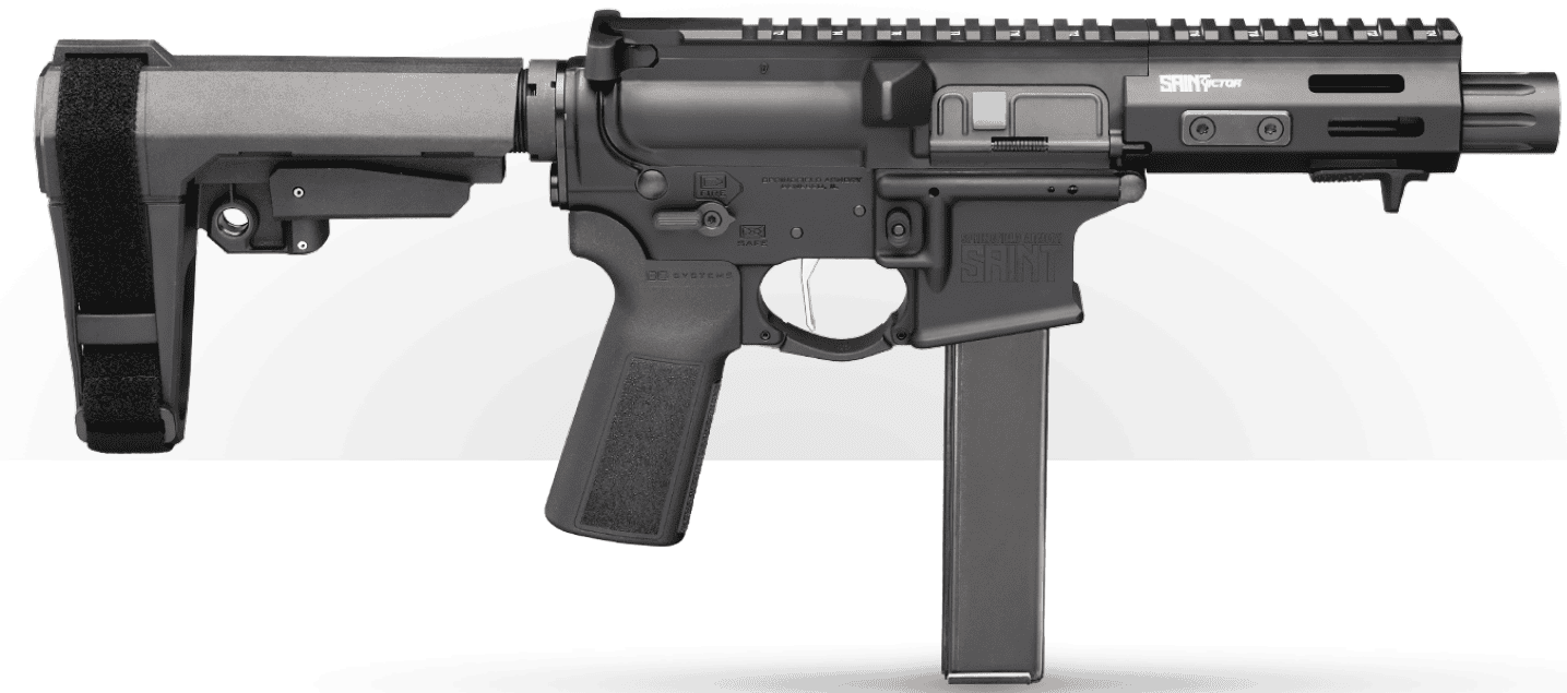 SPRINGFIELD ARMORY SAINT VICTOR 9MM PISTOL 5.5″ BBL BLACK BRACE 1-32RD MAG