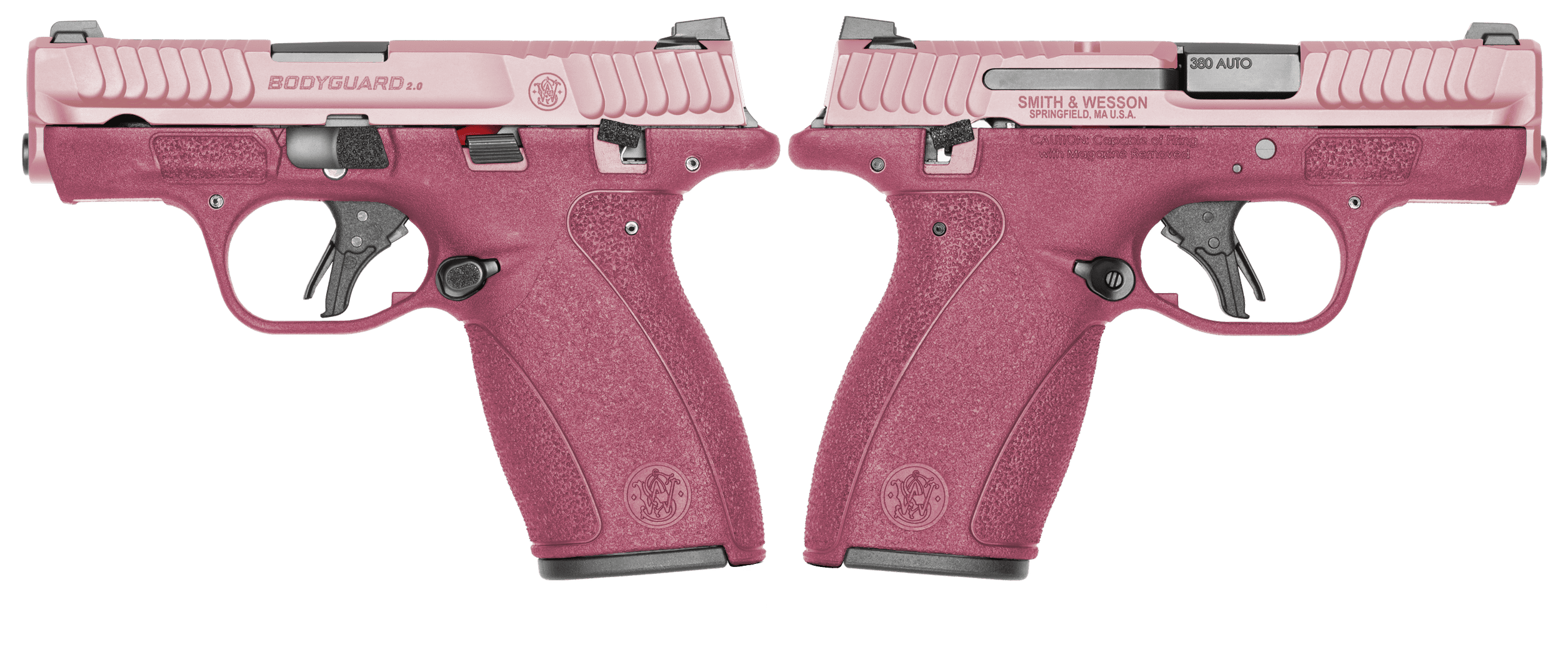 SMITH & WESSON BODYGUARD 2.0 380ACP PISTOL T.S. CRANBERRY/BLUSH ORION EXCLUSIVE 1-12RD 1-10RD MAG