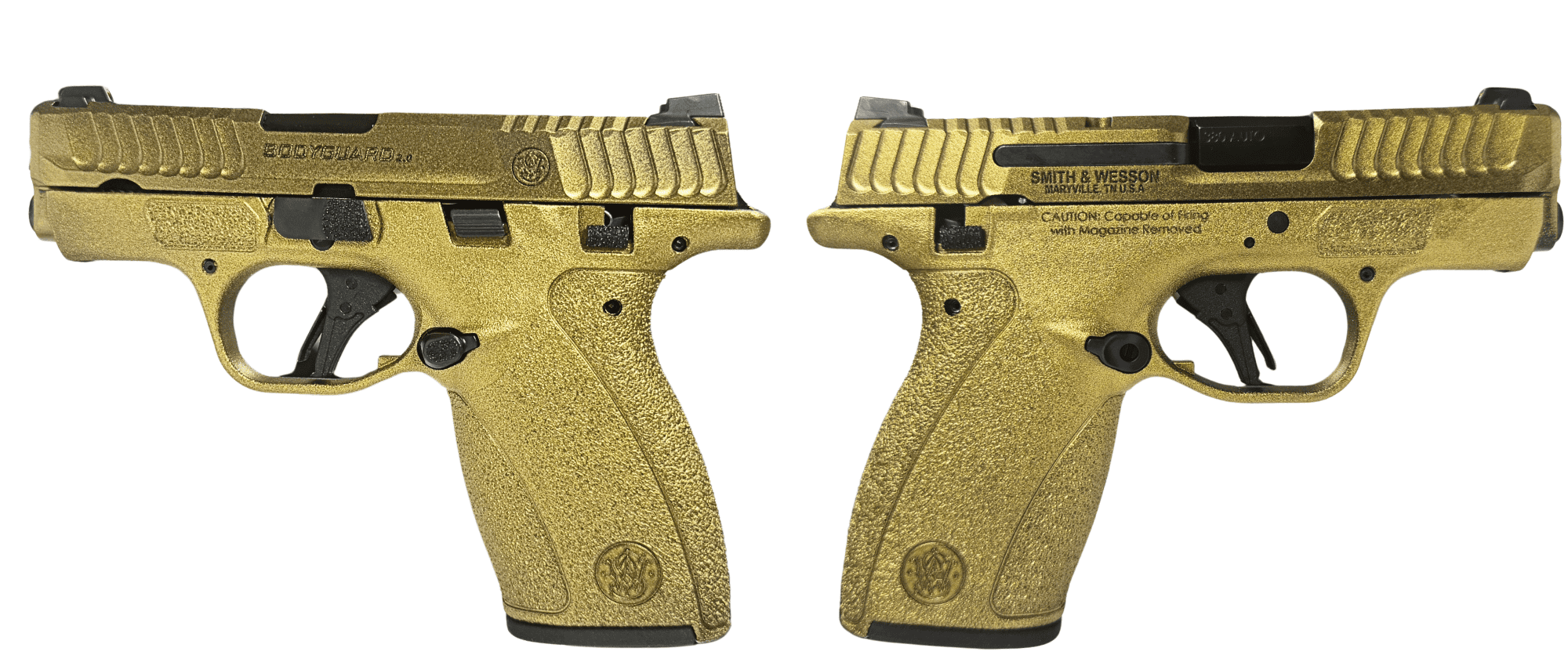 SMITH & WESSON BODYGUARD 2.0 GOLD MS 380ACP 2.75″ 1-10RD 1-12RD