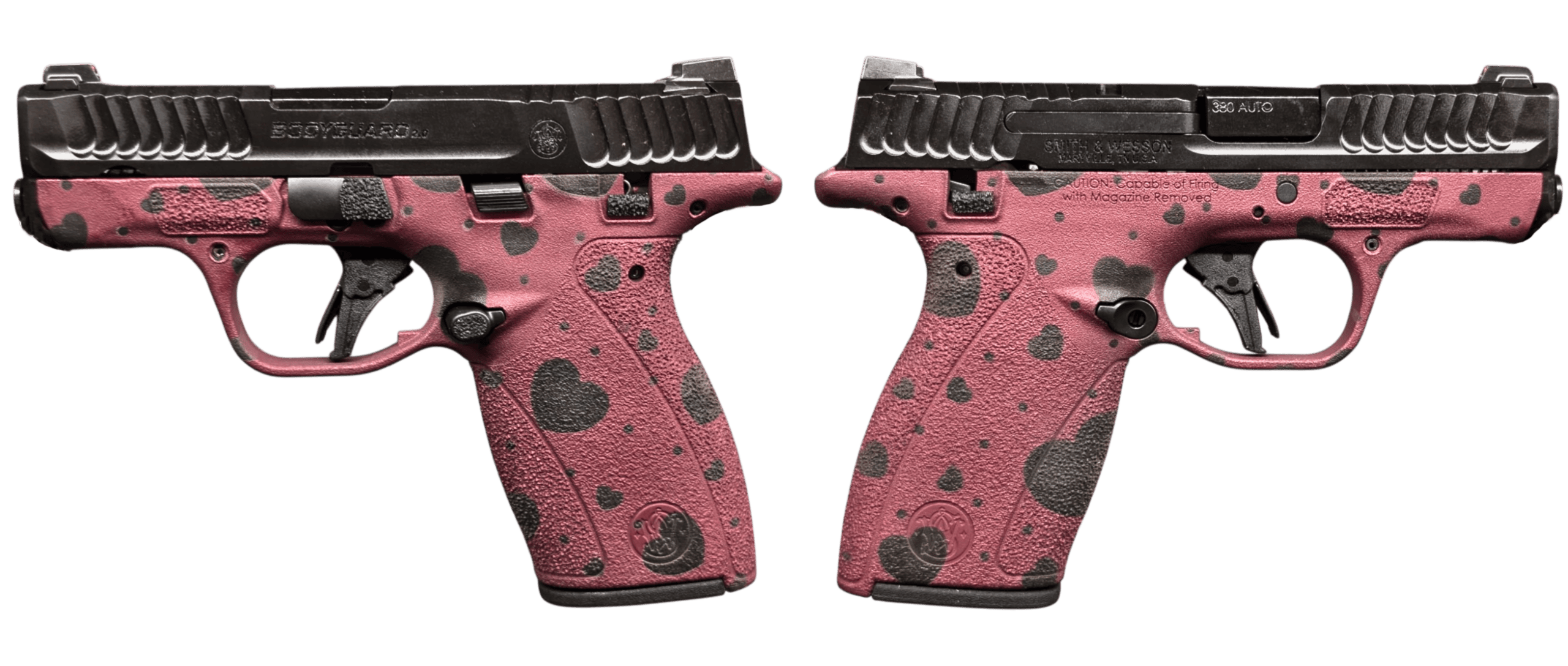 SMITH & WESSON BODYGUARD 2.0 CRANBERRY HEARTS 380ACP PISTOL T.S. 1-12RD 1-10RD MAG