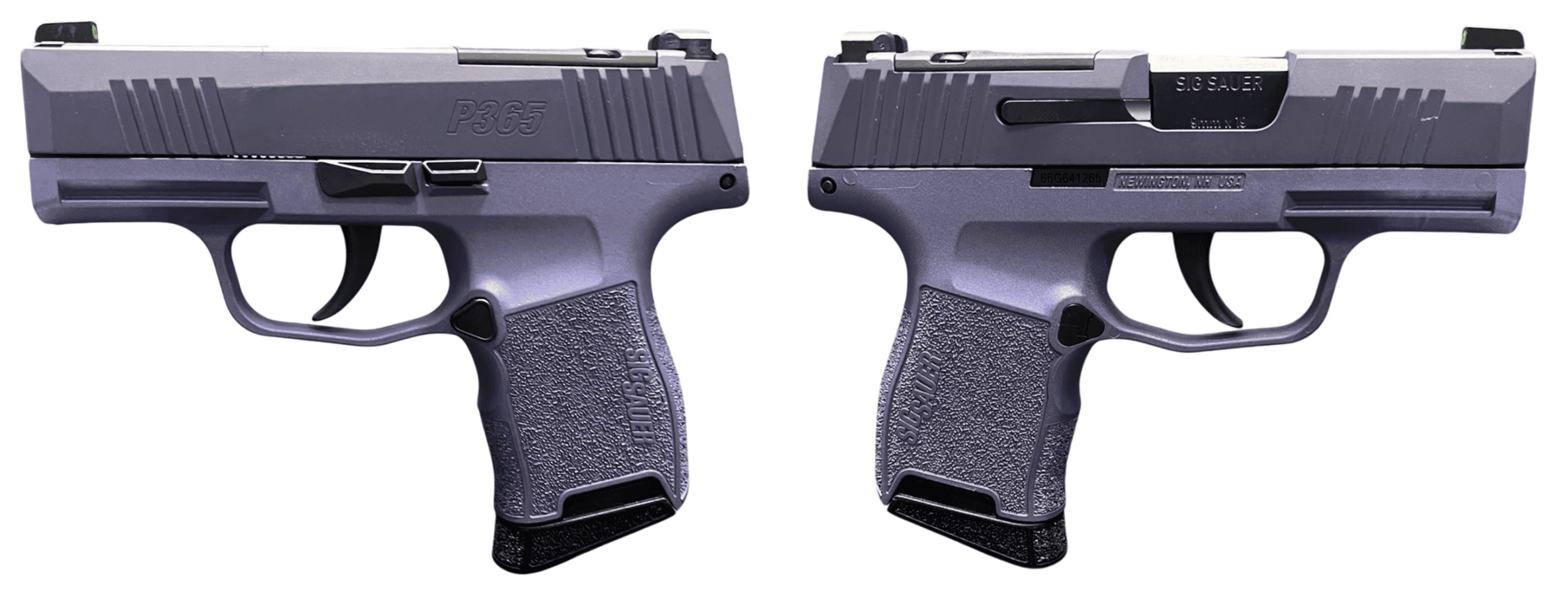 SIG SAUER P365 9MM PISTOL 3.10″ OPTIC READY TWO TONE PURPLE 2-10RD